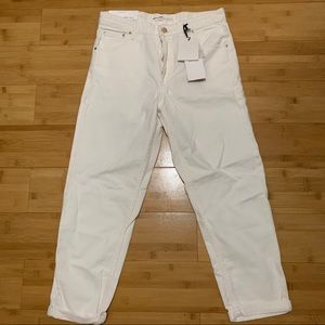 white mom jeans